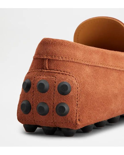 Tod's Brown Round-Toe Loafers for men