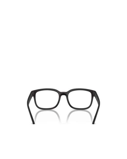 Prada Linea Rossa Metallic Prada Eyewear Square Frame Glasses for men