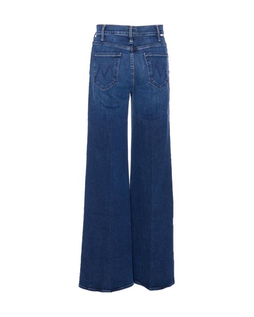 Mother Blue The Hustler Roller Sneak Jeans