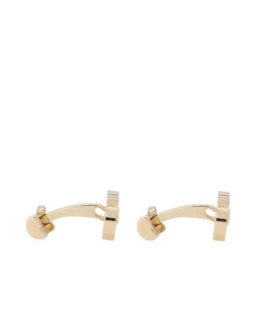 Ferragamo Natural Double Gancini Cufflinks for men