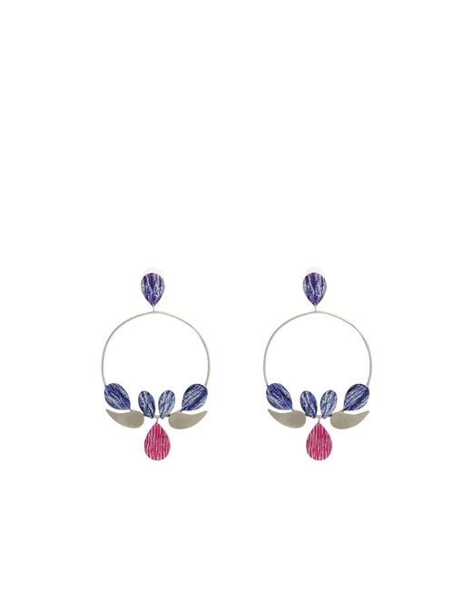 Isabel Marant White Hoop Earrings