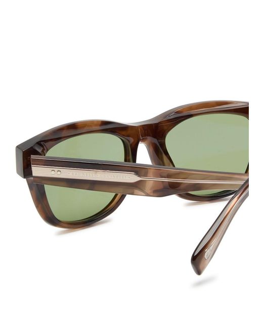 Brunello Cucinelli Green Stanley Wayfarer-Style Sunglasses for men