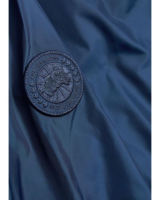 Canada Goose Blue Drift Hooded Logo-Appliquéd Shell Jacket for men