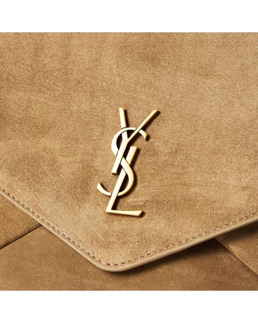 Saint Laurent Natural Minimalist Clutch Bag