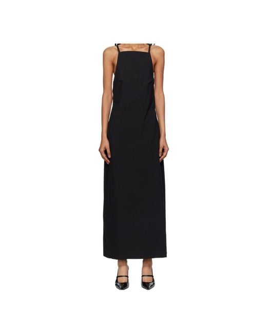 St. Agni Black Backless Dress