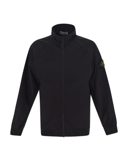 Stone Island Blue Zip-Up Lightweight Jacket for men