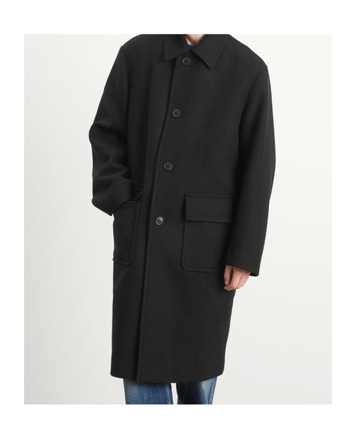 Dries Van Noten Black Long-Sleeved Coat for men