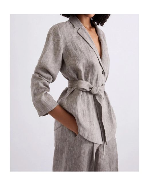 Marella Gray Long-Sleeved Jacket
