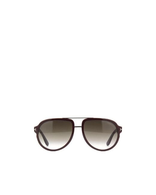Tom Ford Metallic Logo Sunglasses for men