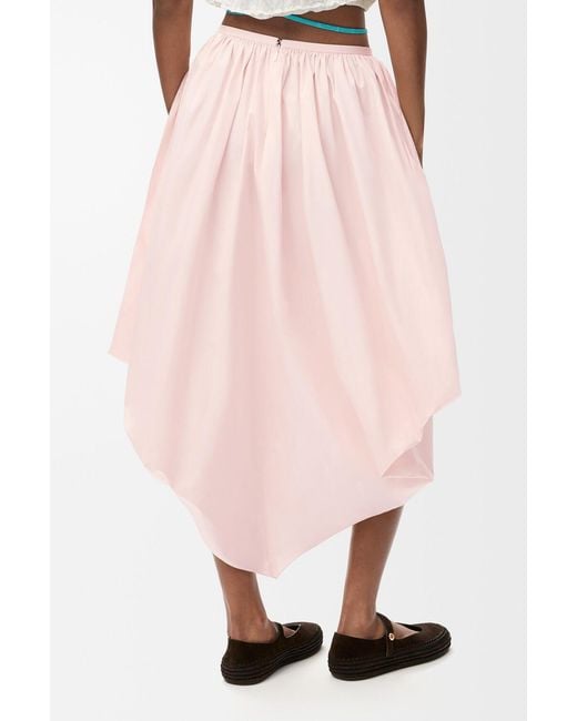 Loewe Pink Asymmetrical Skirt