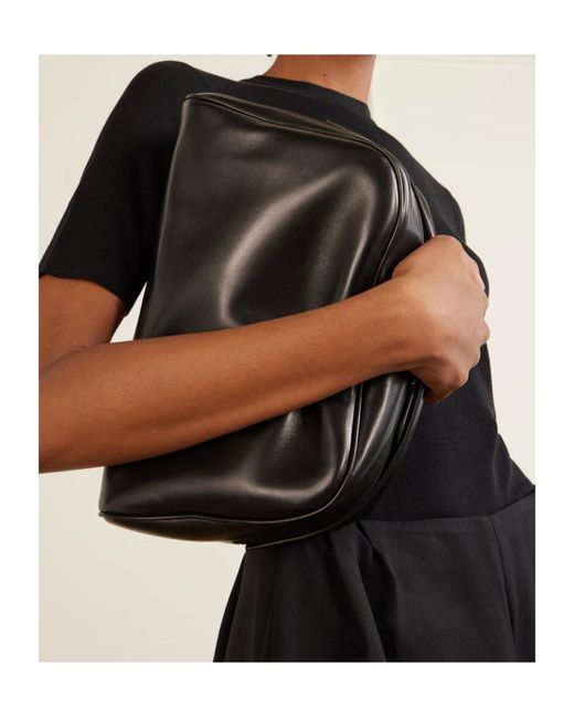 The Row Black Leila Clutch