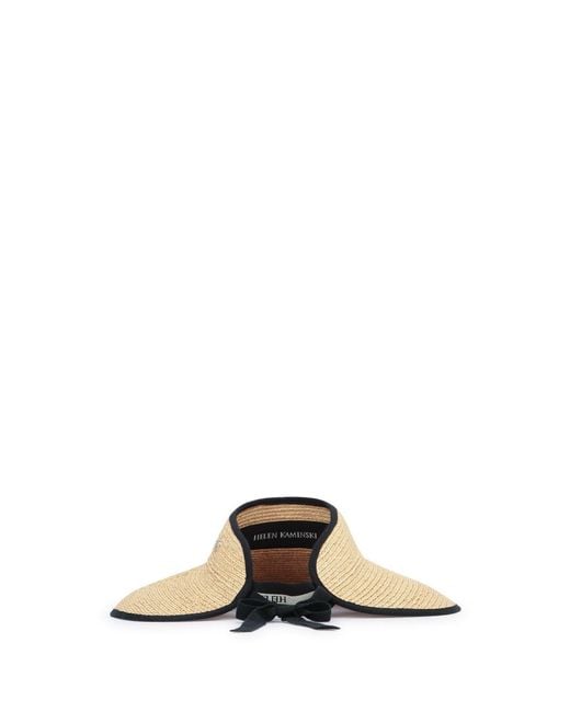 Helen Kaminski White Mita Visor Hat