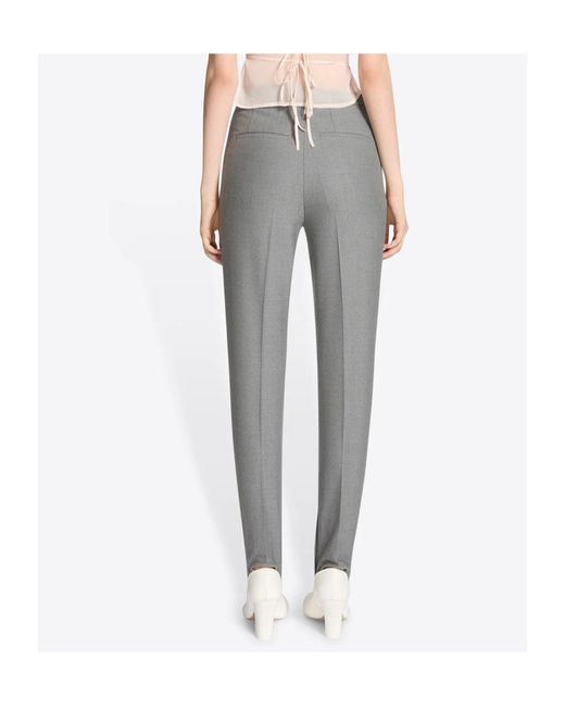Dries Van Noten Gray Mid-Rise Casual Pants
