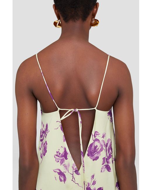 Jil Sander White Printed Dress