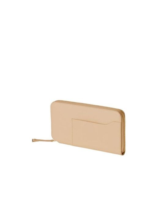 Loro Piana Natural Zippered Long Wallet