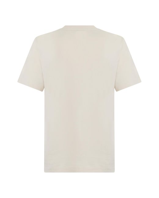 Boss White Crew Neck Short-Sleeved T-Shirt for men