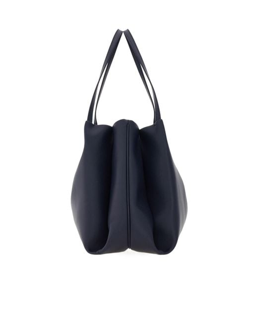 Ferragamo Blue Ferragamo Logo Printed Tote Bag