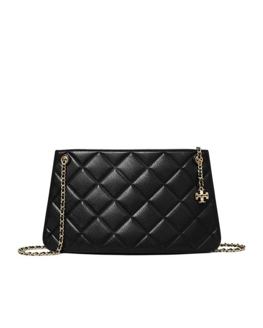 Tory Burch Black Fleming Quilted Shoulder Bag