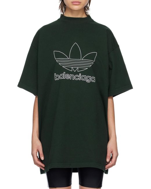 Balenciaga Black T-Shirt Adidas Oversize for men