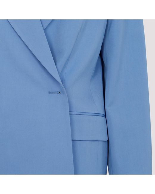 Dries Van Noten Blue Beno Wool Blazer