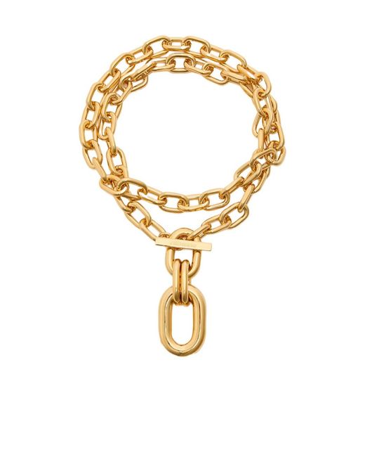 Rabanne Metallic Double Link Necklace