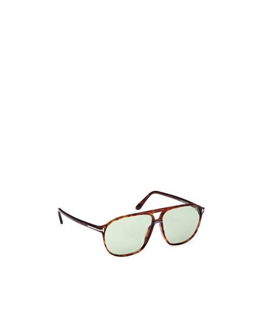 Tom Ford Metallic Logo Sunglasses for men