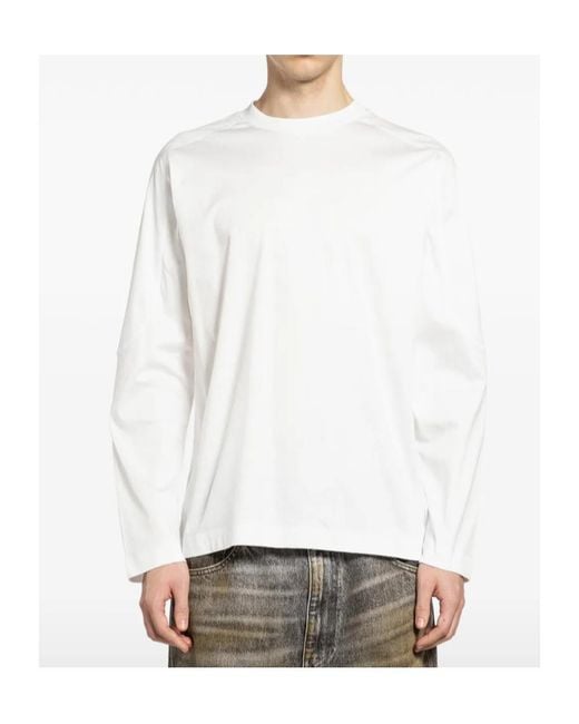 Herno White Laminar Interlock Long-Sleeved T-Shirt for men