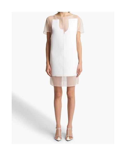 cowl neck silk mini dress Lune Cowl Neck Cross Strap Mini Dress