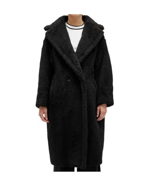 Max Mara Black Long Lapel Coat