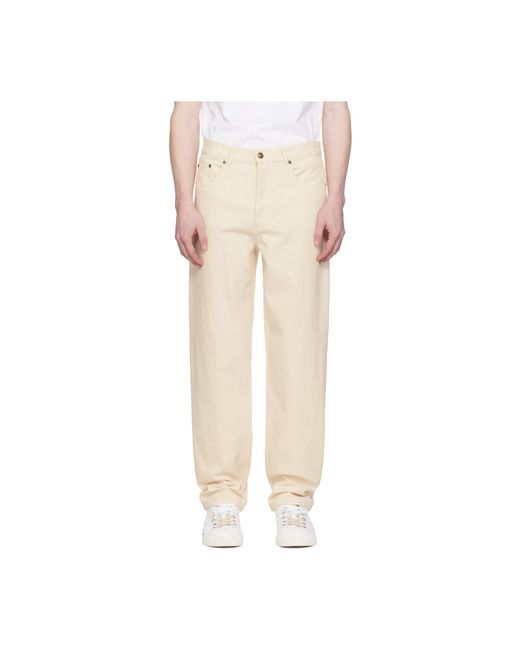 A.P.C. Natural Straight Leg Jeans for men