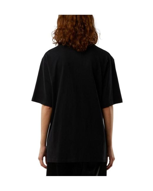 MSGM Black Graphic-Print T-Shirt
