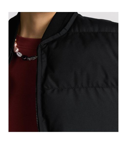 Dior Black And Lewis Hamilton Puffer Jacket With Removable Sleeves for men