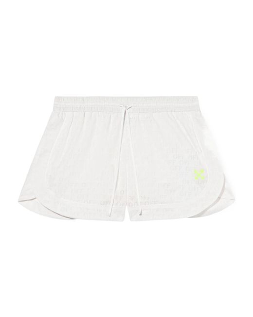 Off-White c/o Virgil Abloh White Linen Shorts