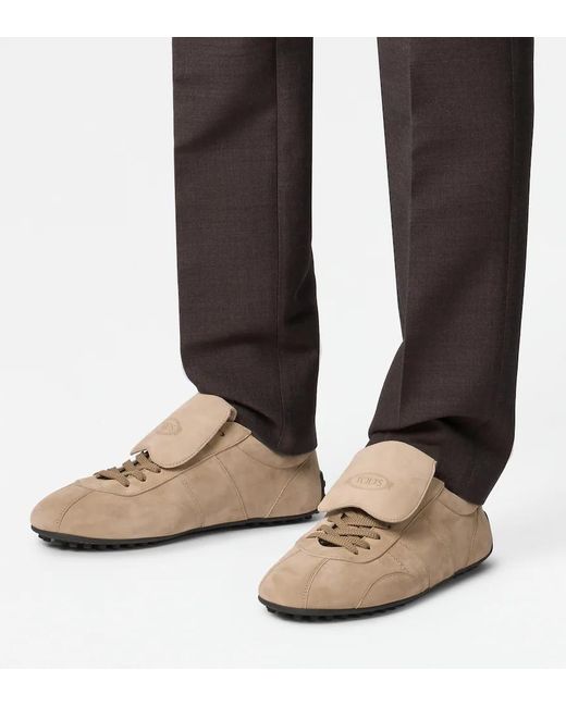 Tod's Brown Round-Toe Sneakers for men