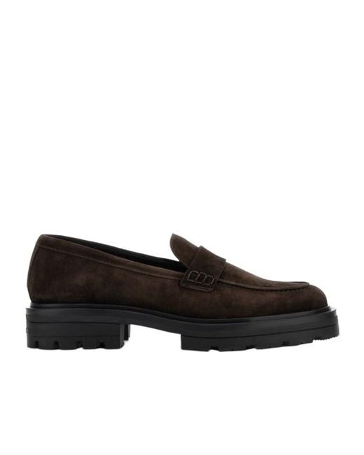 Hogan Black H673 Slip-On Loafers for men