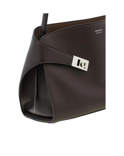 Ferragamo Black Ferragamo Hug Soft Shoulder Bag
