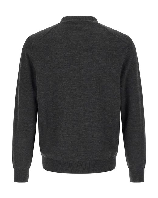 Maison Kitsuné Gray Maison Kitsuné Double Fox Patch Cardigan for men