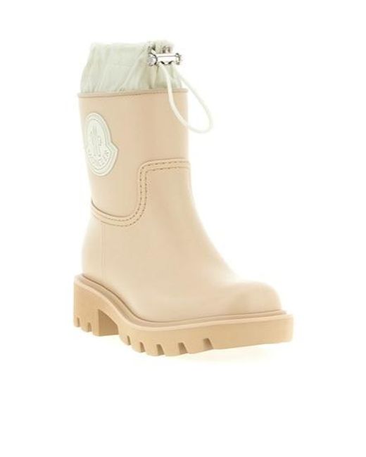 Moncler Natural Kickstream Drawstring Rain Boots