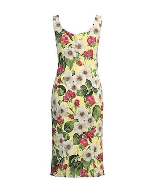 Dolce & Gabbana Metallic Floral Dress