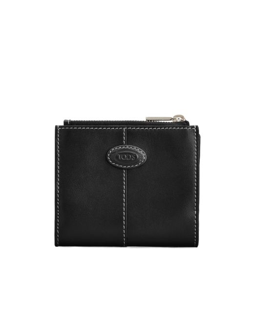 Tod's Black Zipper Wallet for men
