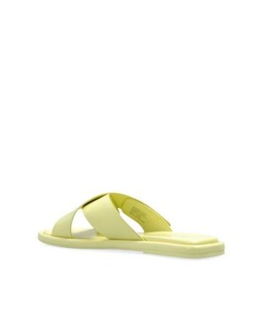 Tory Burch Yellow Leather Slides