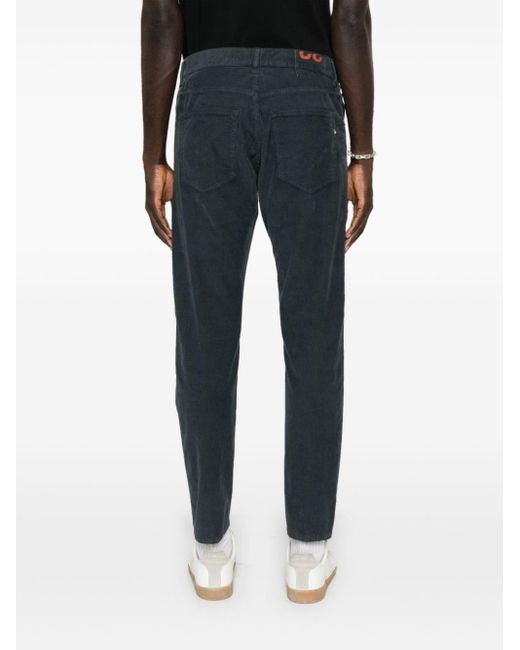 Dondup Blue Belt Loop Casual Pants for men