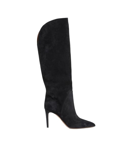 Paris Texas Black Gaia Pointed-Toe Boots