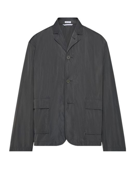 Thom Browne Gray Light Memory Tech Packable Sportcoat for men