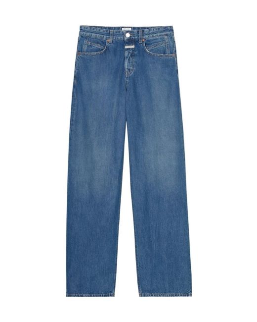 Closed Blue Straight-Leg Jeans