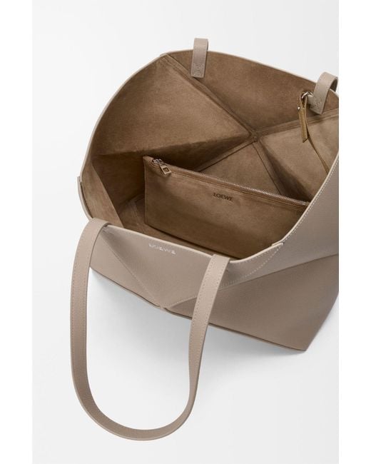 Loewe Natural Medium Puzzle Fold Horizontal Tote Bag
