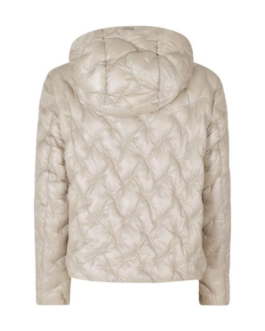 Herno Gray Zip-Up Hooded Jacket