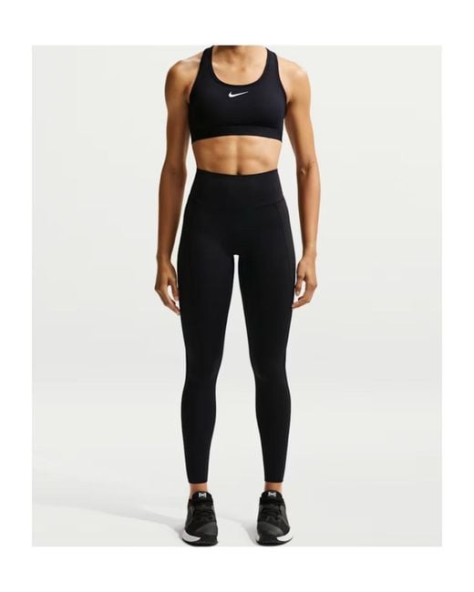 Nike Black High-Waisted Full-Length Leggings With No Front Seam
