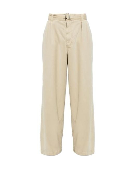 AllSaints Natural Casual Trousers With Belt Loops for men