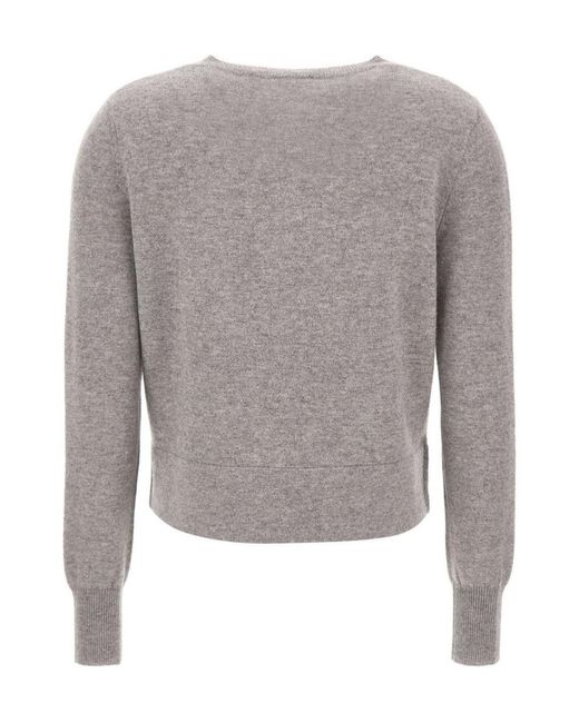 Kaos Gray Ribbed Button-Up Cardigan
